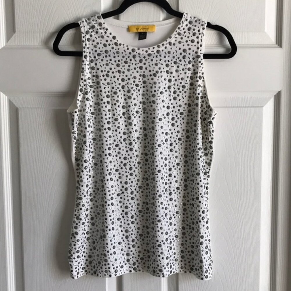St John Embellished Tank / SZ M